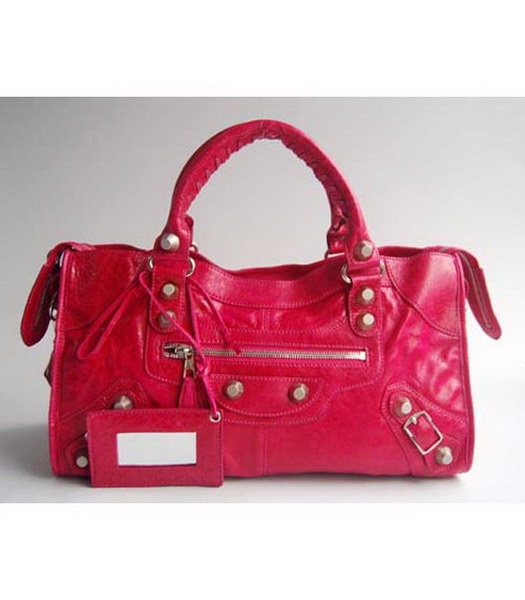 Balenciaga Classic Large Borsa in pelle rosa